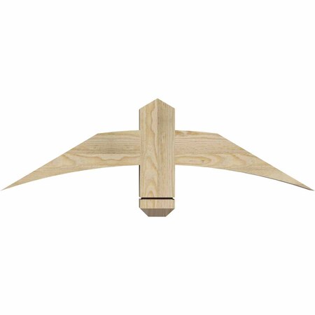 Ekena Millwork Bellingham Rough Sawn Timber Gable Bracket, Douglas Fir, 36"W x 10"H x 4"D x 4"F, 7/12 Pitch GBW036X10X0404BEL00RDF